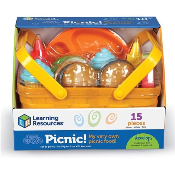 New Sprout Picnic Set-15 Pieces, Ages 18+ months, Pretend Play Food for Toddlers - Picture 7 of 7